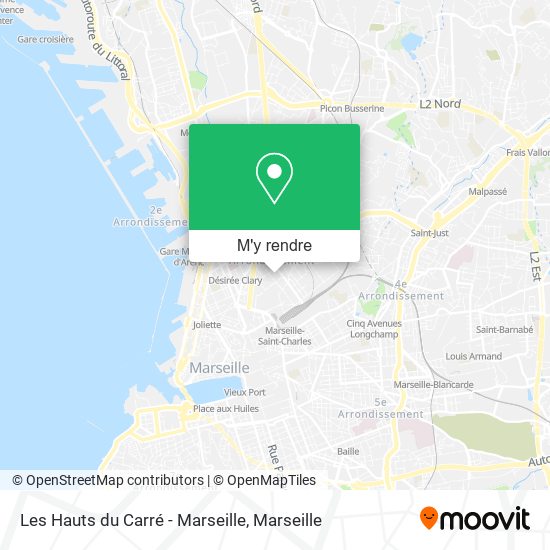 Les Hauts du Carré - Marseille plan