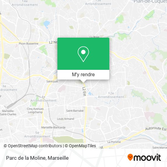Parc de la Moline plan
