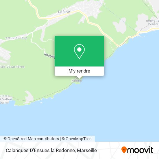 Calanques D'Ensues la Redonne plan