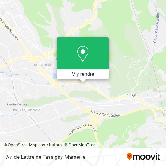Av. de Lattre de Tassigny plan