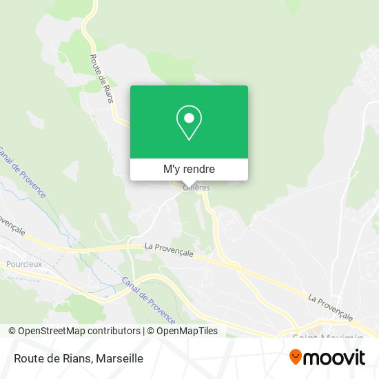 Route de Rians plan