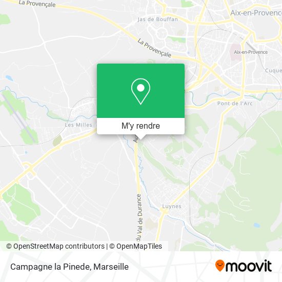 Campagne la Pinede plan