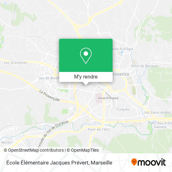 École Élémentaire Jacques Prévert plan