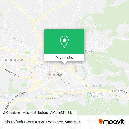 Skunkfunk Store Aix en Provence plan