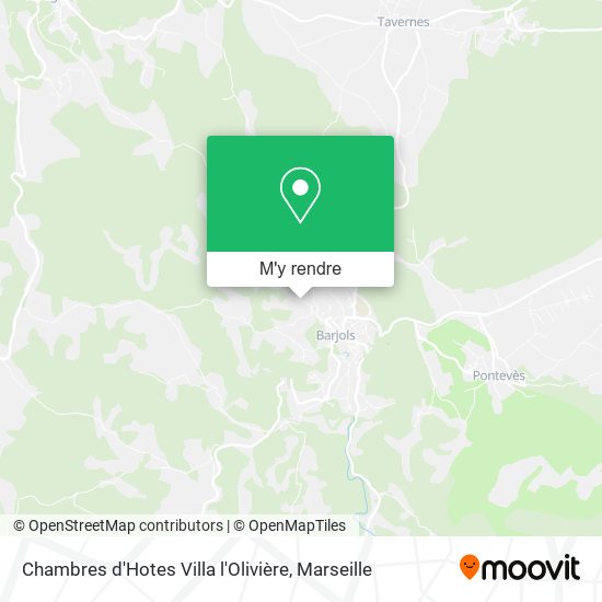 Chambres d'Hotes Villa l'Olivière plan