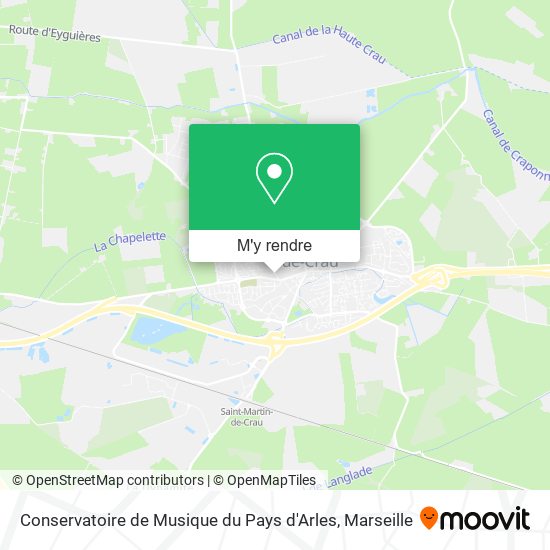 Conservatoire de Musique du Pays d'Arles plan