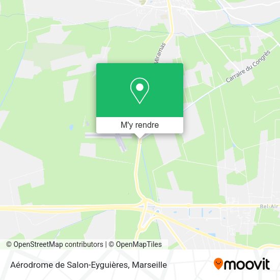 Aérodrome de Salon-Eyguières plan