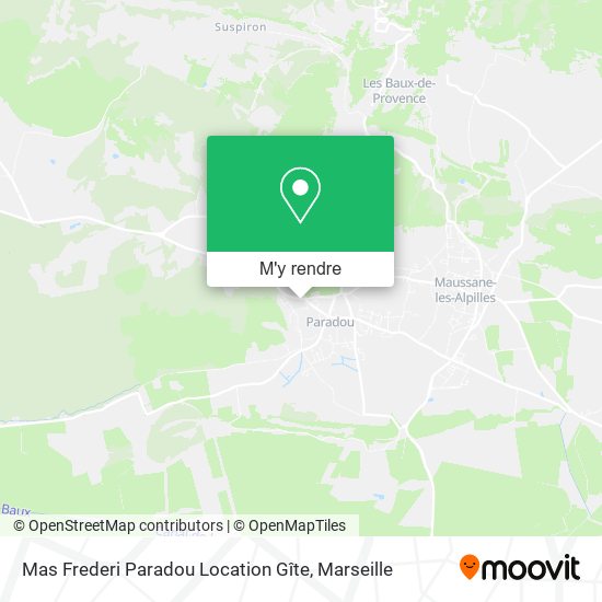 Mas Frederi Paradou Location Gîte plan