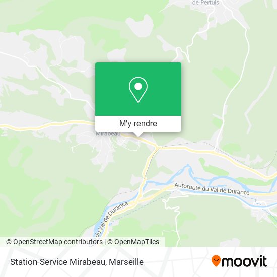 Station-Service Mirabeau plan
