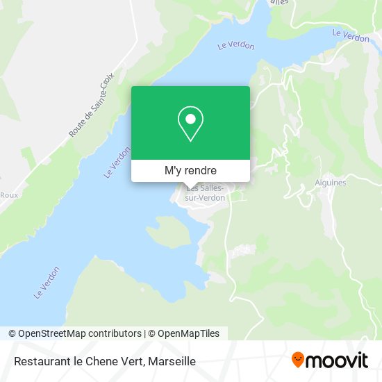Restaurant le Chene Vert plan