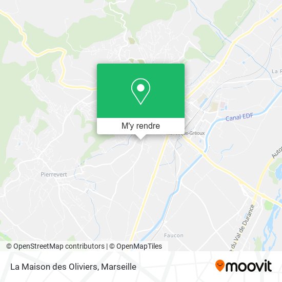 La Maison des Oliviers plan