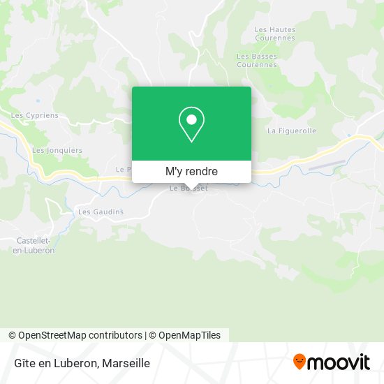 Gîte en Luberon plan