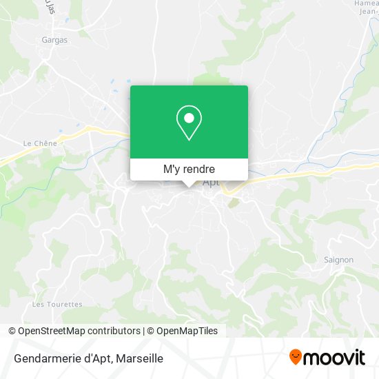 Gendarmerie d'Apt plan