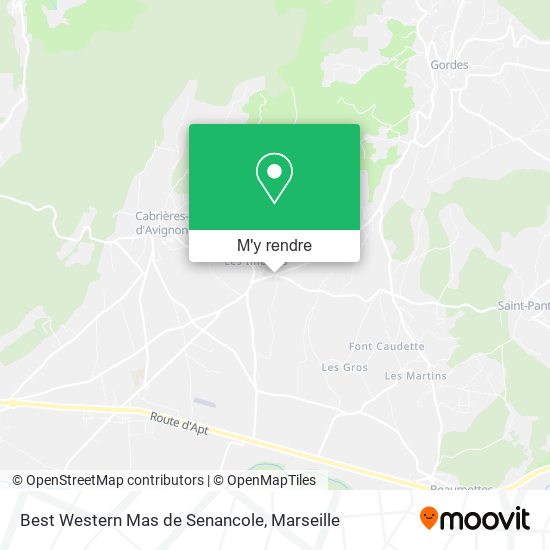 Best Western Mas de Senancole plan
