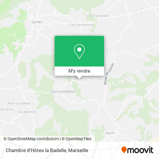 Chambre d'Hôtes la Badelle plan