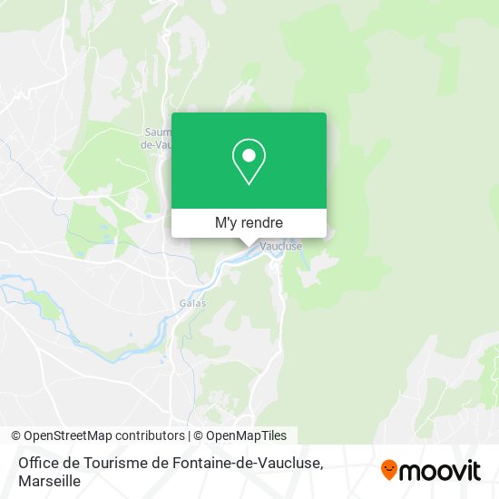 Office de Tourisme de Fontaine-de-Vaucluse plan