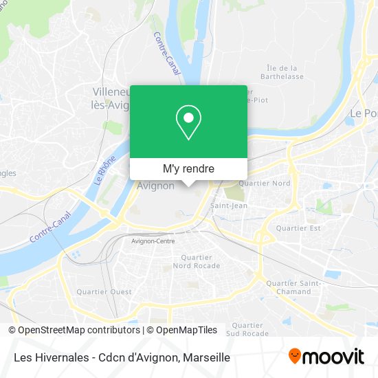 Les Hivernales - Cdcn d'Avignon plan