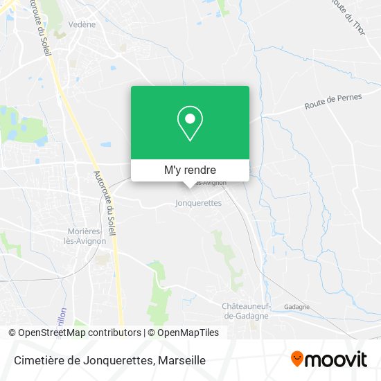 Cimetière de Jonquerettes plan