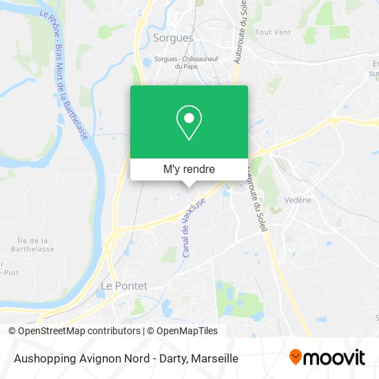 Aushopping Avignon Nord - Darty plan