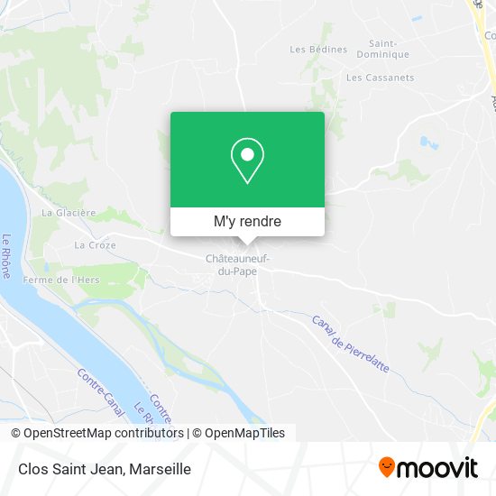 Clos Saint Jean plan