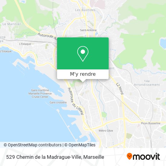 529 Chemin de la Madrague-Ville plan