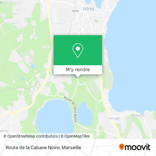 Route de la Cabane Noire plan