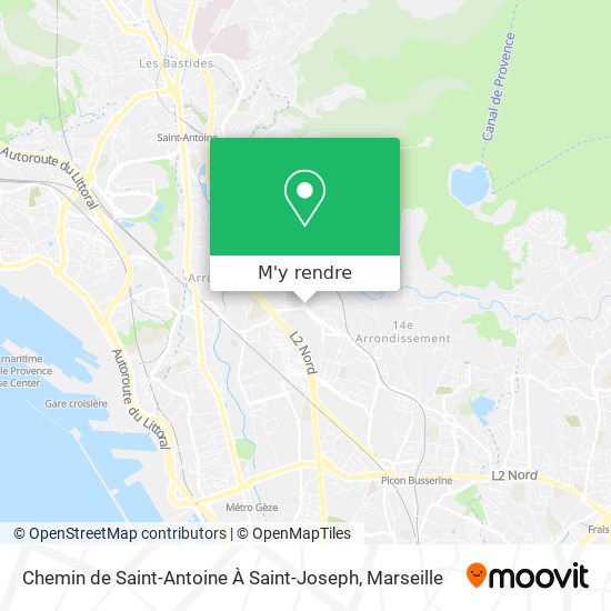 Chemin de Saint-Antoine À Saint-Joseph plan