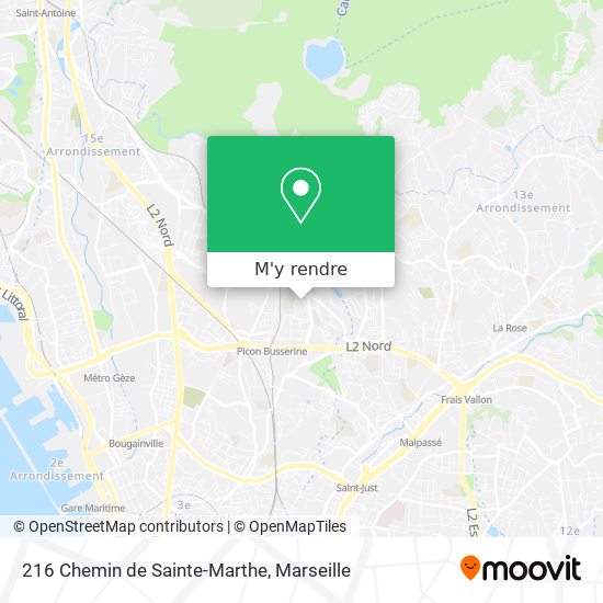 216 Chemin de Sainte-Marthe plan