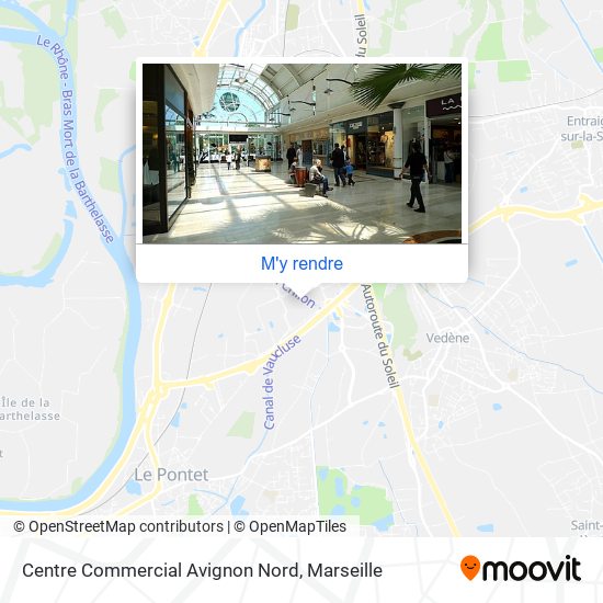 Centre Commercial Avignon Nord plan