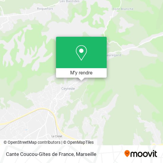 Cante Coucou-Gîtes de France plan