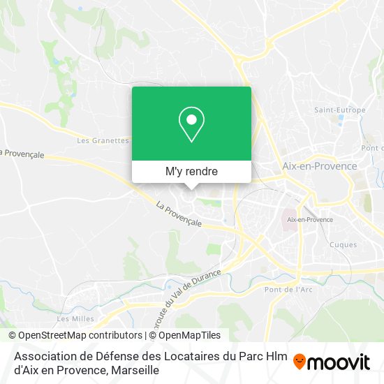 Association de Défense des Locataires du Parc Hlm d'Aix en Provence plan