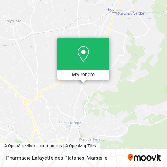 Pharmacie Lafayette des Platanes plan