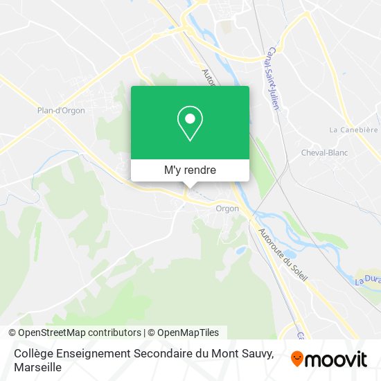 Collège Enseignement Secondaire du Mont Sauvy plan