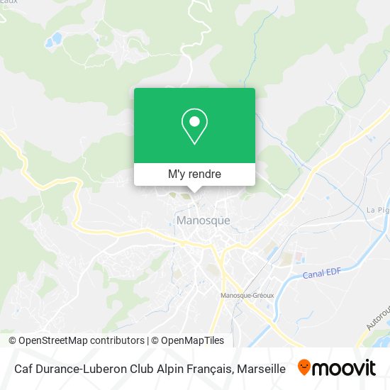 Caf Durance-Luberon Club Alpin Français plan