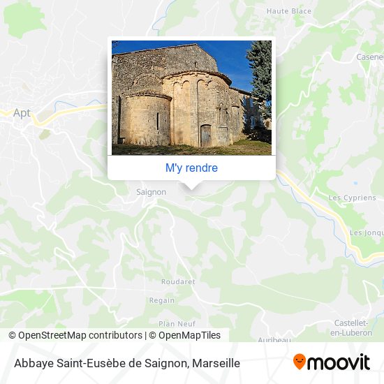 Abbaye Saint-Eusèbe de Saignon plan