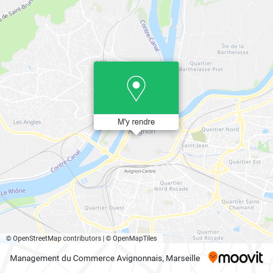 Management du Commerce Avignonnais plan