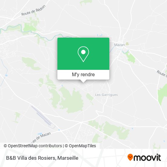 B&B Villa des Rosiers plan