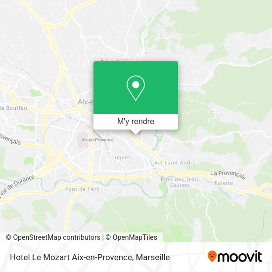 Hotel Le Mozart Aix-en-Provence plan
