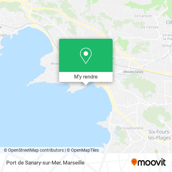 Port de Sanary-sur-Mer plan