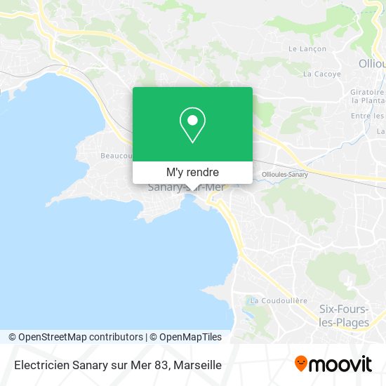 Electricien Sanary sur Mer 83 plan
