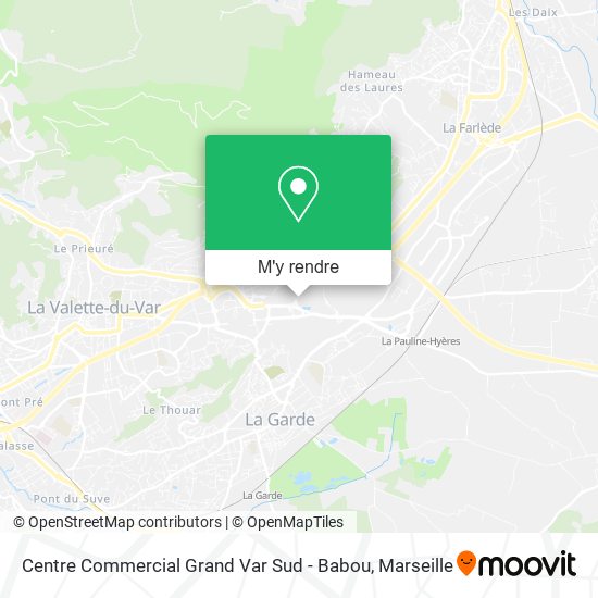 Centre Commercial Grand Var Sud - Babou plan