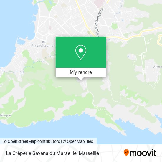 La Crêperie Savana du Marseille plan