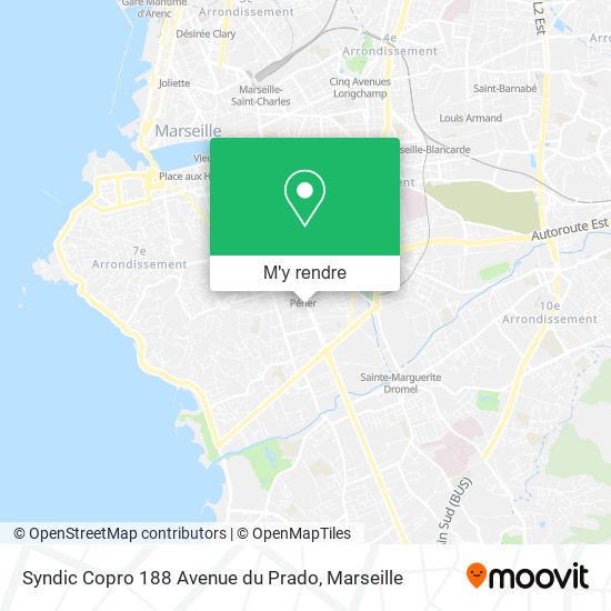 Syndic Copro 188 Avenue du Prado plan