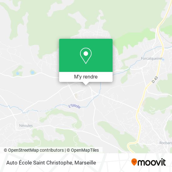 Auto École Saint Christophe plan