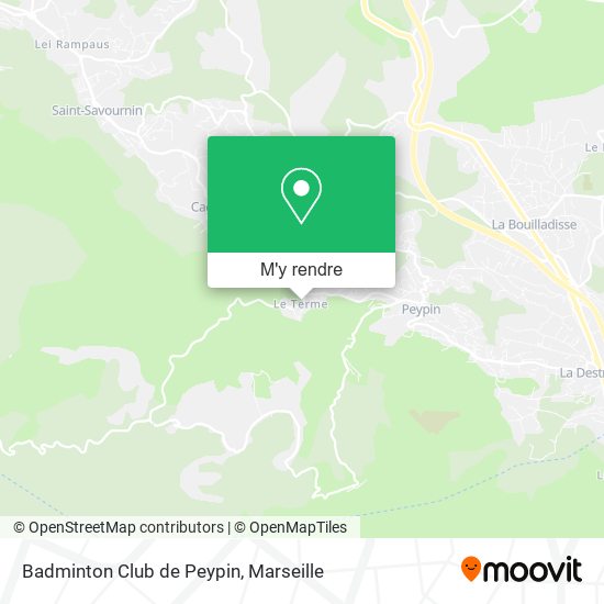 Badminton Club de Peypin plan