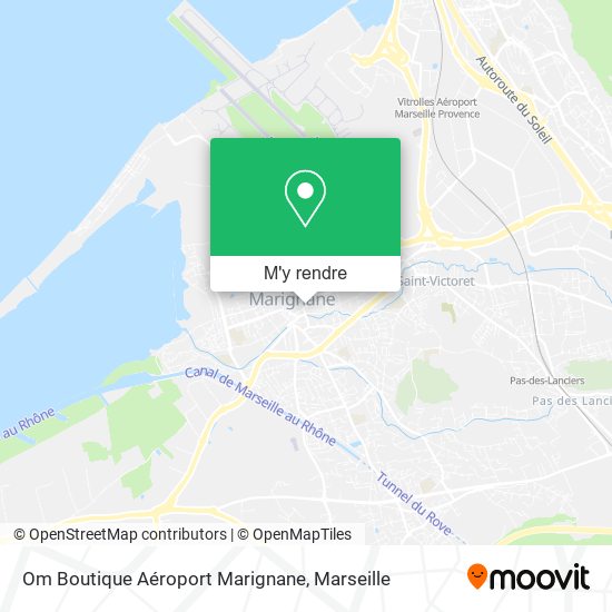 Om Boutique Aéroport Marignane plan