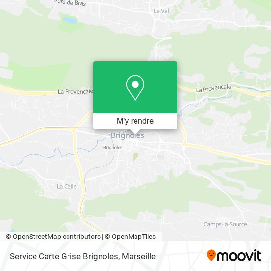 Service Carte Grise Brignoles plan