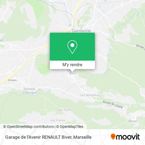 Garage de l'Avenir RENAULT Biver plan