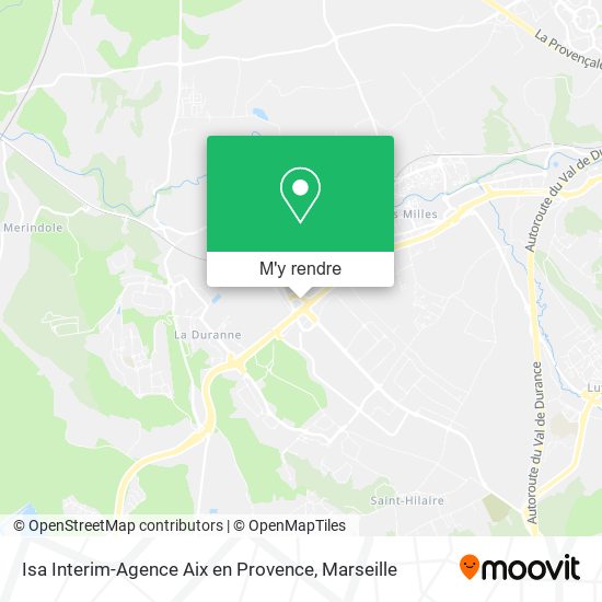 Isa Interim-Agence Aix en Provence plan
