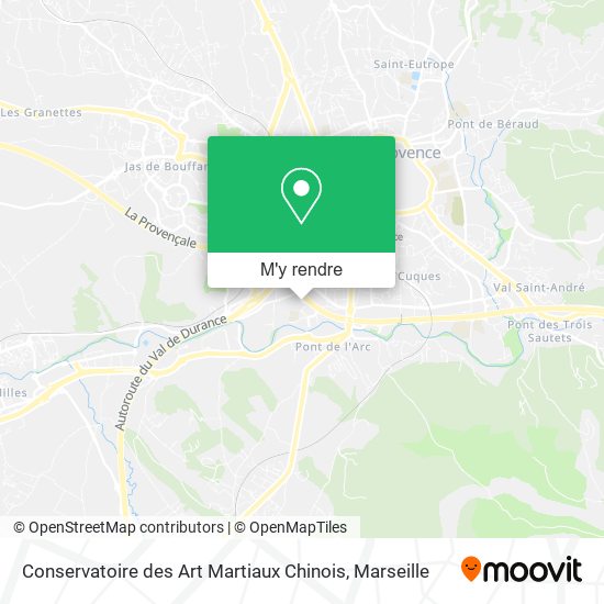 Conservatoire des Art Martiaux Chinois plan
